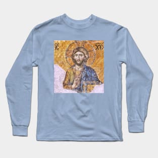 Christ Pantocrator from Hagia Sophia Long Sleeve T-Shirt